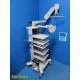 Conmed Linvatec VP8500 Video Cart (Narrow Shelves) VP8525 Articulating Arm~36976