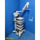Conmed Linvatec VP8500 Video Cart (Narrow Shelves) VP8525 Articulating Arm~36976