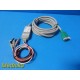 Nihon Kohden 3-Lead ECG Trunk Cable (Model JC-103TA/BR-903PA) W/ Leads ~ 37514