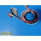 Nihon Kohden 3-Lead ECG Trunk Cable (Model JC-103TA/BR-903PA) W/ Leads ~ 37514