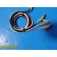 Nihon Kohden 3-Lead ECG Trunk Cable (Model JC-103TA/BR-903PA) W/ Leads ~ 37514