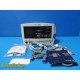 Welch Allyn 6200 Series Patient Monitor W/ ECG, SpO2, NBP, Temp Leads ~ 37066