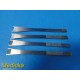 4X Jarit CINELLI Double-Guarded Osteotomes | 12mm & 14mm | STR | OL 6¼" ~ 37122