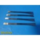 4X Jarit CINELLI Double-Guarded Osteotomes | 12mm & 14mm | STR | OL 6¼" ~ 37122