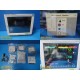 Philips MP70 (M8007A) Critical Care Monitor W/ MMS & Print Modules Leads ~ 37213