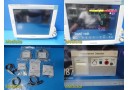 2011 Philips MP70 (M8007A) Patient Monitor W/ MMS+Print Modules & Leads ~ 37215