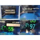 Philips MP70 (M8007A) Critical Care Monitor W/ MMS Module & New Leads ~ 37209