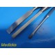 3X Zimmer Orthopedic Instruments Curved/ Straight Osteotomes & Elevator ~ 37578