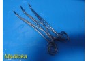 Lot of 3 V. Mueller SU10592 Gray Cystic Duct Forceps – 9" Curved, Serrated~37615