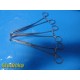 Lot of 3 V. Mueller SU10592 Gray Cystic Duct Forceps – 9" Curved, Serrated~37615