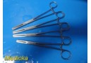 Lot of 4 V. Mueller SU2856 & SU2854 Tubing Clamp Forceps | Straight ~ 37617