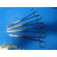 Lot of 4 V. Mueller SU2856 & SU2854 Tubing Clamp Forceps | Straight ~ 37617
