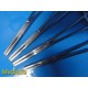 Lot of 4 V. Mueller SU2856 & SU2854 Tubing Clamp Forceps | Straight ~ 37617