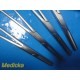Lot of 4 V. Mueller SU2856 & SU2854 Tubing Clamp Forceps | Straight ~ 37617