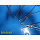 Lot of 4 V. Mueller SU2856 & SU2854 Tubing Clamp Forceps | Straight ~ 37617