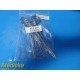 Lot of 4 V. Mueller SU2856 & SU2854 Tubing Clamp Forceps | Straight ~ 37617