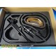 Olympus OES-F3 Flexible Endoscope w/ Valves, Attachments & Case ~ 37383
