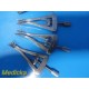 6x SKLAR, DITTMAR, HERWIG Retractor, Alm, Sharp, 4 x 4 Prong, 3 in ~37653