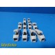 Lot of 10 ASTRO-TRACE ECG/EKG Alligator Clip Adapters White ~ 37473