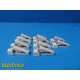 Lot of 10 ASTRO-TRACE ECG/EKG Alligator Clip Adapters White ~ 37473