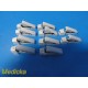 Lot of 10 ASTRO-TRACE ECG/EKG Alligator Clip Adapters White ~ 37473