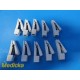 Lot of 10 ASTRO-TRACE ECG/EKG Alligator Clip Adapters White ~ 37473