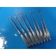 8 x Jarit Assorted Barnhill Adenoid Curette 21.6cm , Size 4, 3, 2, 1 ~12627