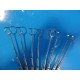 8 x Jarit Assorted Barnhill Adenoid Curette 21.6cm , Size 4, 3, 2, 1 ~12627