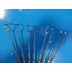 8 x Jarit Assorted Barnhill Adenoid Curette 21.6cm , Size 4, 3, 2, 1 ~12627