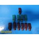 Lot of 11 GE Marquette ECG Universal Adapter Clips Ref 9490-214 ~ 37470