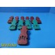 Lot of 11 GE Marquette ECG Universal Adapter Clips Ref 9490-214 ~ 37470