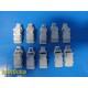 Lot of 10 Philips M2254A ECG NEEDLE to Tab Adapter Clips | White ~ 37472