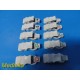 Lot of 10 Philips M2254A ECG NEEDLE to Tab Adapter Clips | White ~ 37472