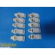 Lot of 10 Philips M2254A ECG NEEDLE to Tab Adapter Clips | White ~ 37472