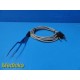 ASSI 30 7001 Electrosurgical Forceps with 10ft Cable 2Prong Connector 37362