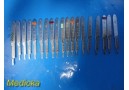 Lot of 19 BD Bard Parker Scalpel Blade Handles 18x Size 3 1x Size 4  37627