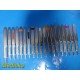 Lot of 19 BD Bard Parker Scalpel Blade Handles 18x Size 3 1x Size 4  37627