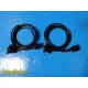 Lot of 2 Xomed BioTrend Fiber Optic Sensor Cables P/N 90483 ~ 37428