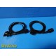 Lot of 2 Xomed BioTrend Fiber Optic Sensor Cables P/N 90483 ~ 37428