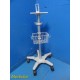 Datex-Ohmeda GCX Polymount Roll Stand W/ Ref 890915 Mount Plate + Basket ~ 37898