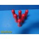 Lot of 6 Drucker Diagnostics Red Tube Carriers ~ 38541