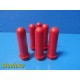 Lot of 6 Drucker Diagnostics Red Tube Carriers ~ 38541