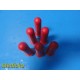Lot of 6 Drucker Diagnostics Red Tube Carriers ~ 38541