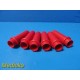 Lot of 6 Drucker Diagnostics Red Tube Carriers ~ 38541
