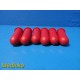 Lot of 6 Drucker Diagnostics Red Tube Carriers ~ 38541