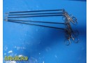 5X JARIT 600-122 Laparoscopic Allis Graspers, 5mm, 36–39cm, Single Action ~37799
