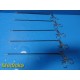 5X JARIT 600-122 Laparoscopic Allis Graspers, 5mm, 36–39cm, Single Action ~37799