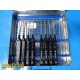 Symmetry Karlin XL Cervical Microdiscectomy Curette Set W/ 46-3145 Case ~ 37889
