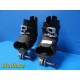 Mizuho OSI P2 Large Traction Boot Pair (L & R) W/ Foot Plates & Clamps ~ 38524