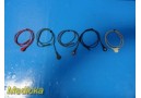 5x Spacelabs Ultraview 90347-05 ECG Telemetry Lead Wires Snap Type 38134